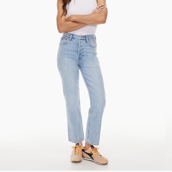 ARITZIA DENIM FORUM ARLO BLONDIE BLEU SIZE 24. WORN ONCE. - Picture 2 of 6